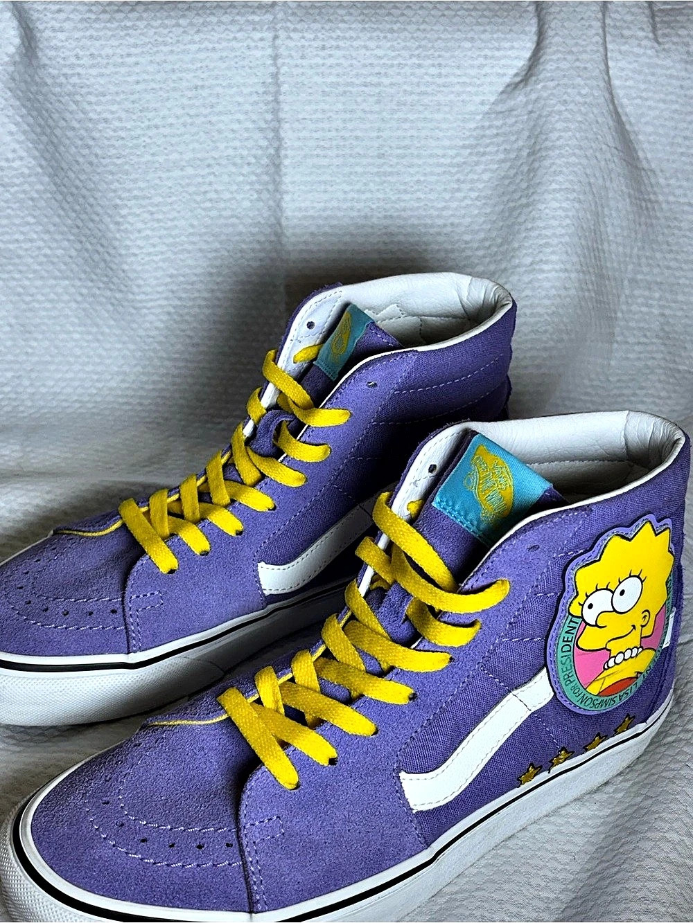 VANS x The Simpsons Sk8-Hi 'Lisa 4 Prez' SAMPLE Purple Sneakers Women's US 6.5